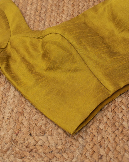 Mustard Curve Solid Blouse