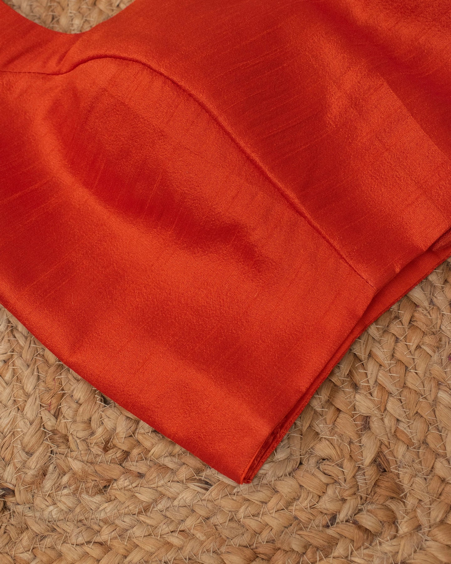 Orange Curve Solid Blouse