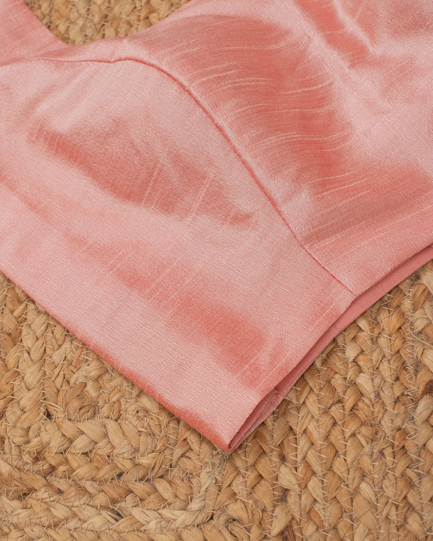 Peach Curve Solid Blouse