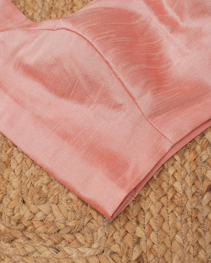 Peach Curve Solid Blouse