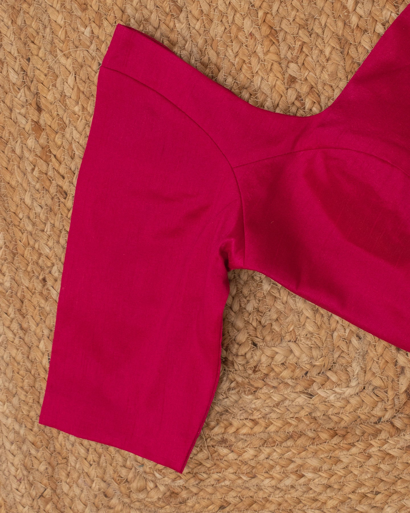 Pink Curve Solid Blouse