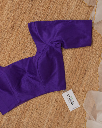 Violet Curve Solid Blouse
