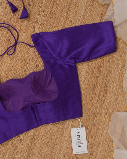 Violet Curve Solid Blouse