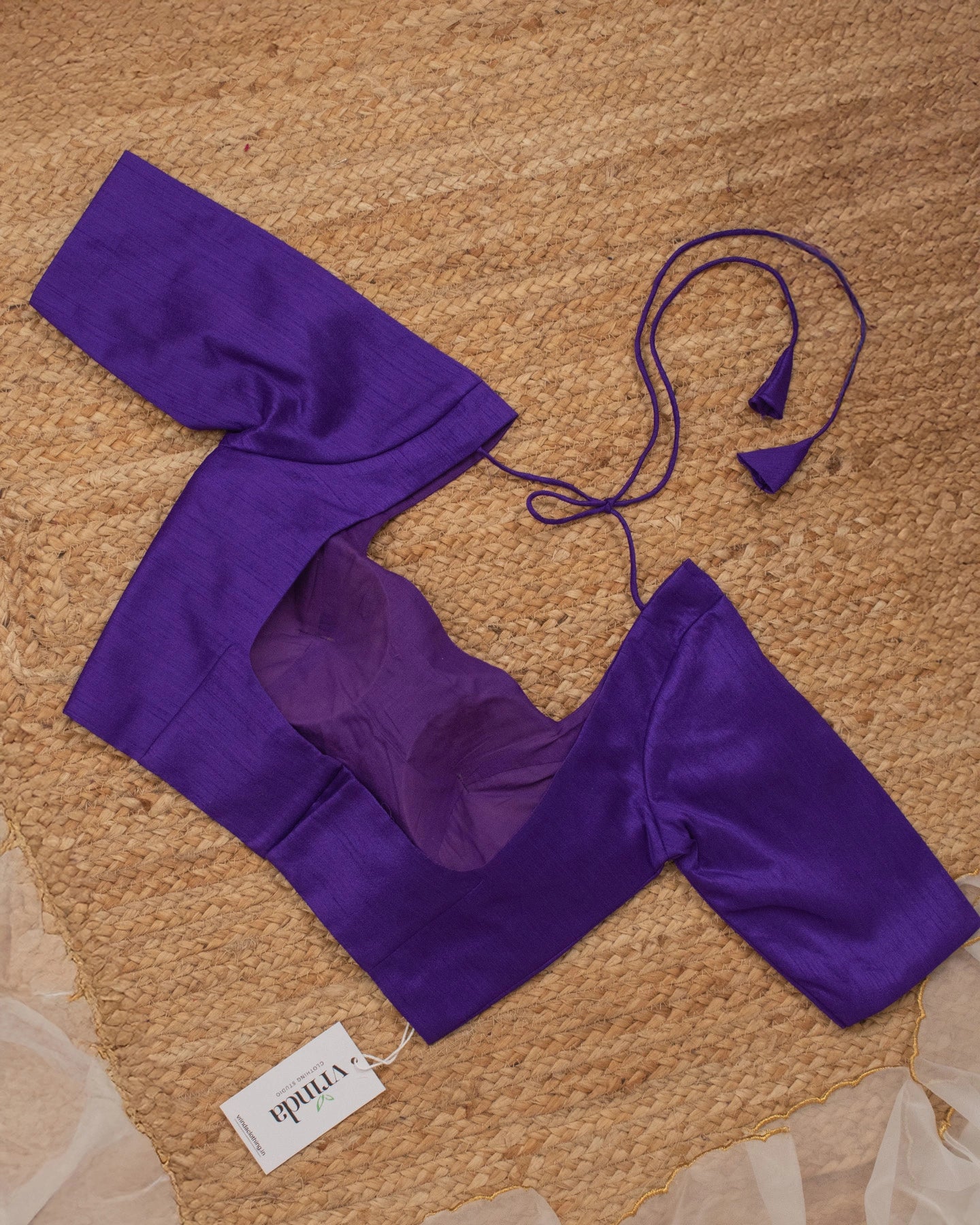 Violet Curve Solid Blouse