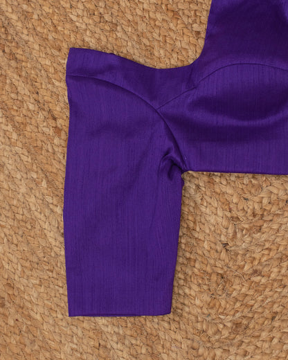 Violet Curve Solid Blouse