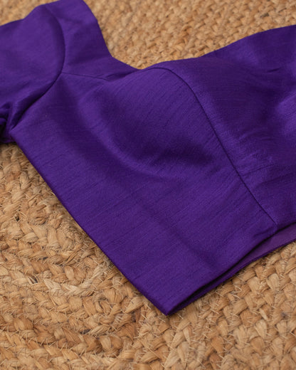 Violet Curve Solid Blouse