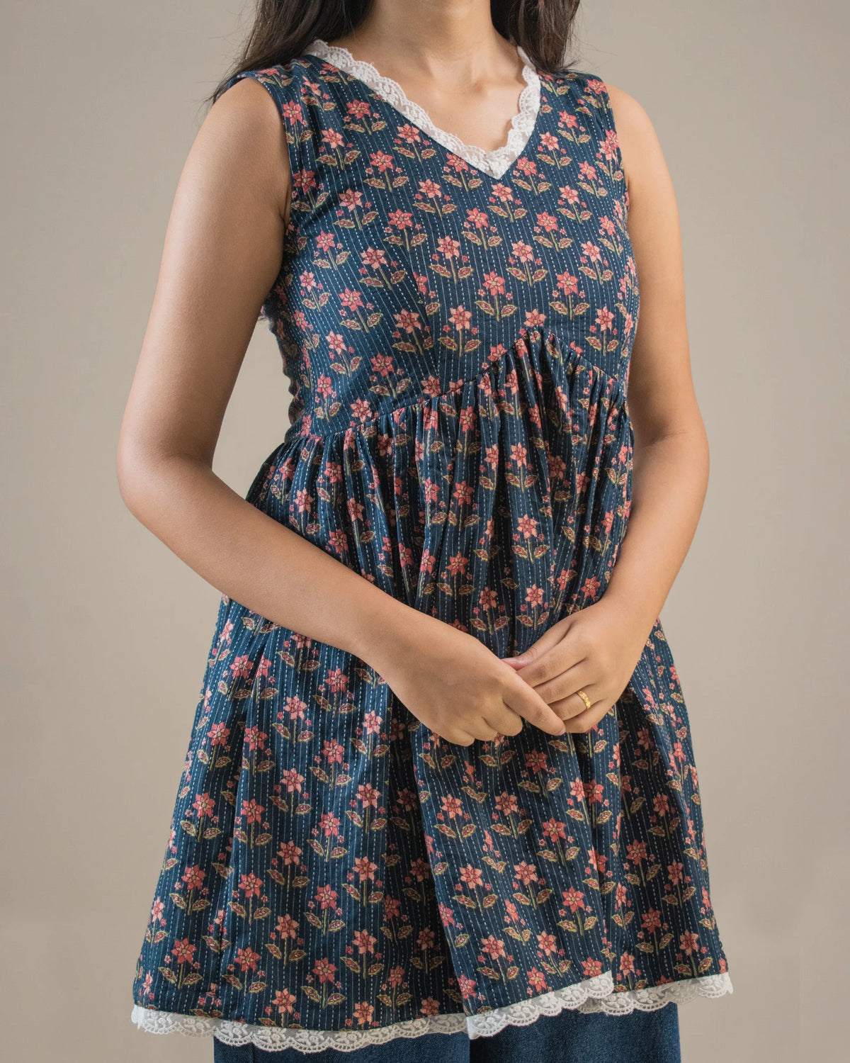 Blissful Blue Short Kurti