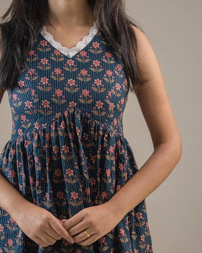 Blissful Blue Short Kurti