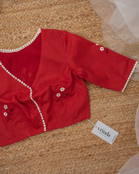 Blossom Red Blouse
