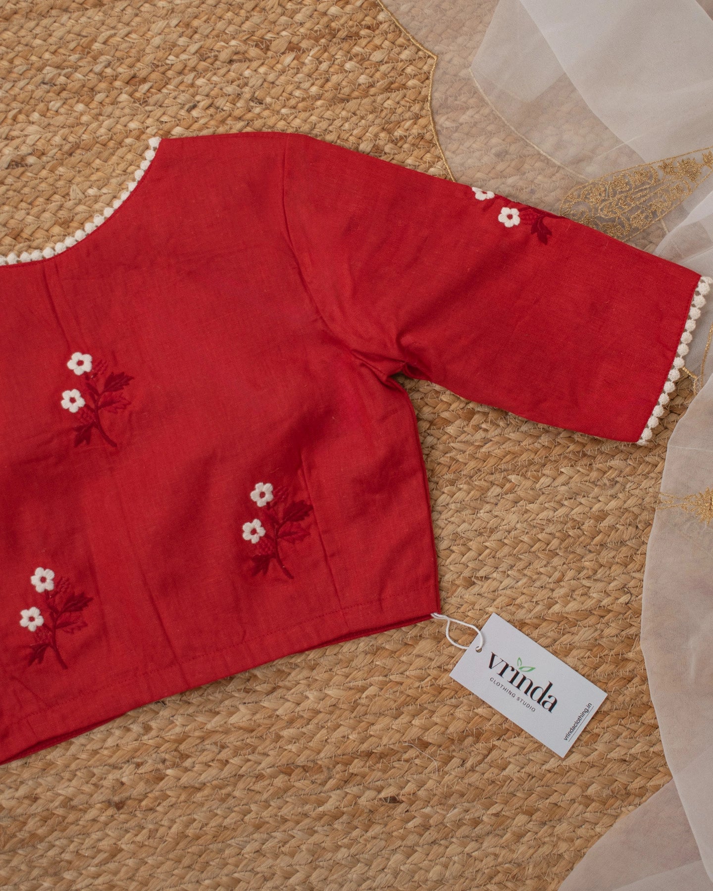 Blossom Red Blouse
