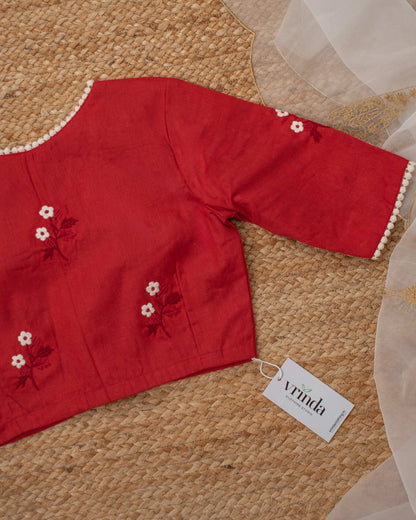 Blossom Red Blouse