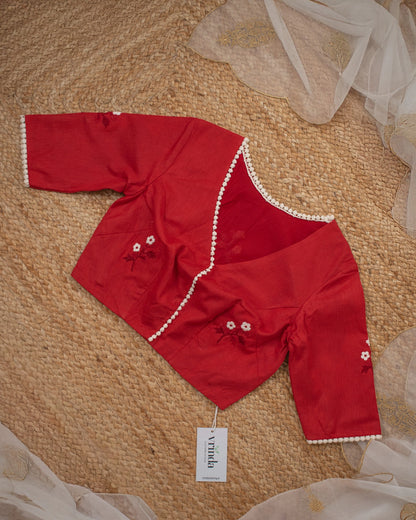 Blossom Red Blouse