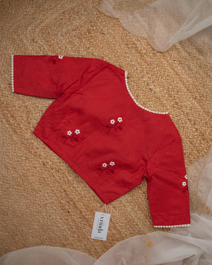 Blossom Red Blouse