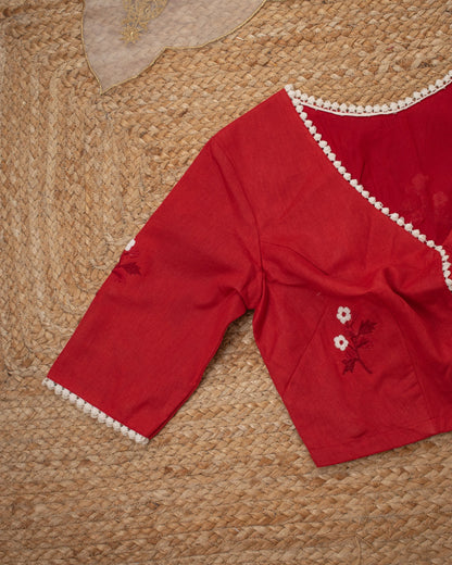 Blossom Red Blouse