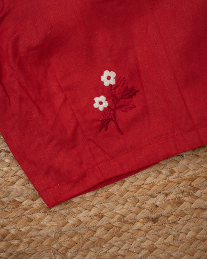 Blossom Red Blouse