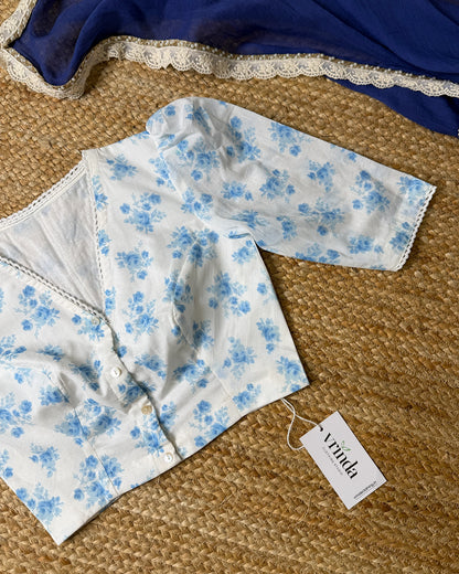 Blue Florin Blouse