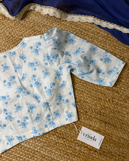Blue Florin Blouse