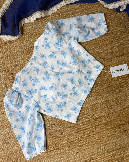 Blue Florin Blouse