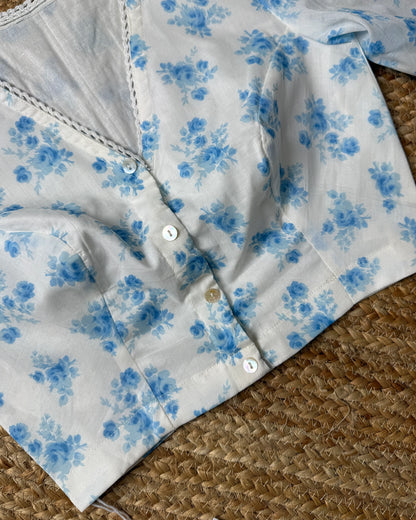 Blue Florin Blouse