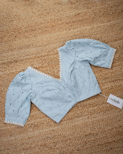 Blue Magnolia Blouse