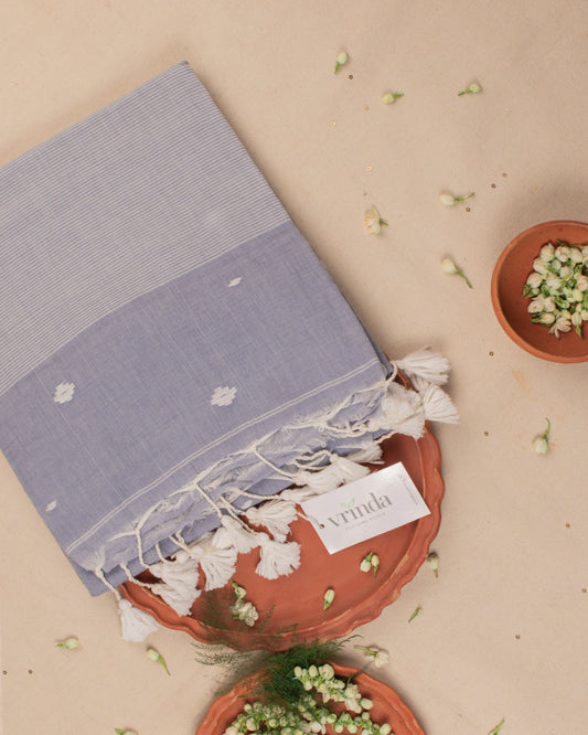 Bristi Ash Grey Saree