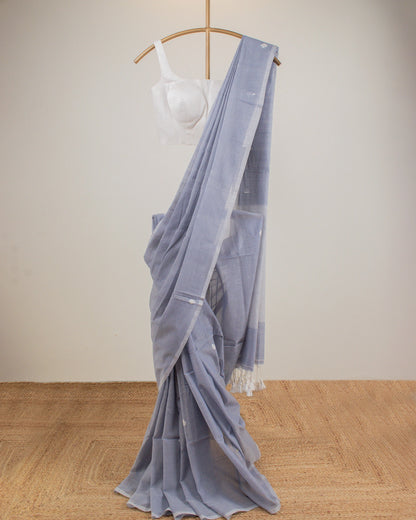 Bristi Ash Grey Saree