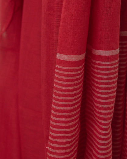 Bristi Brick Red Saree