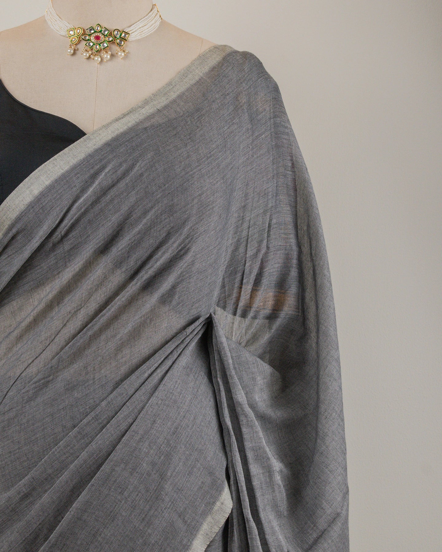 Charcoal Dust Saree