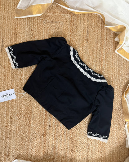 Charulatha Black Blouse