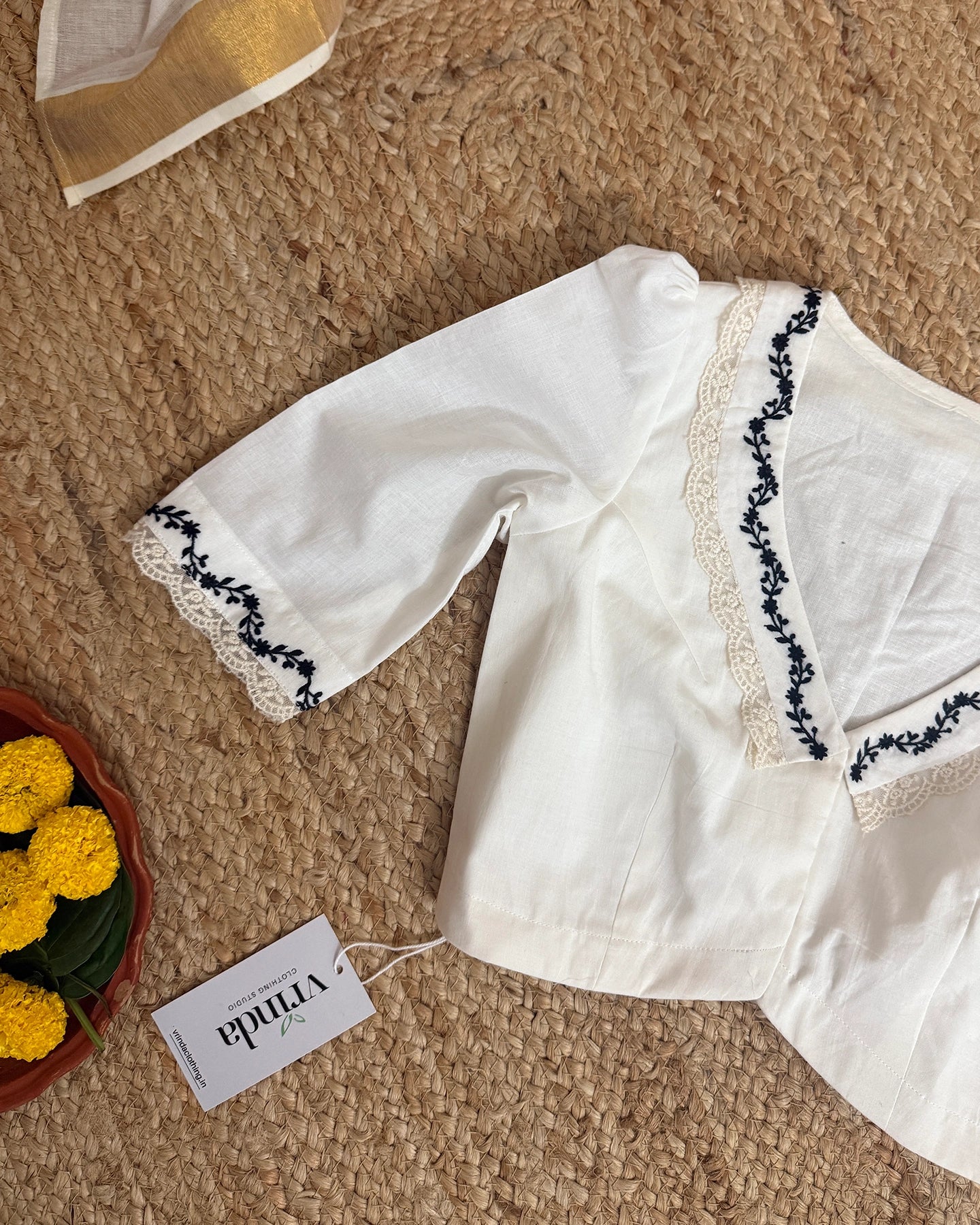 Charulatha Ivory Blouse