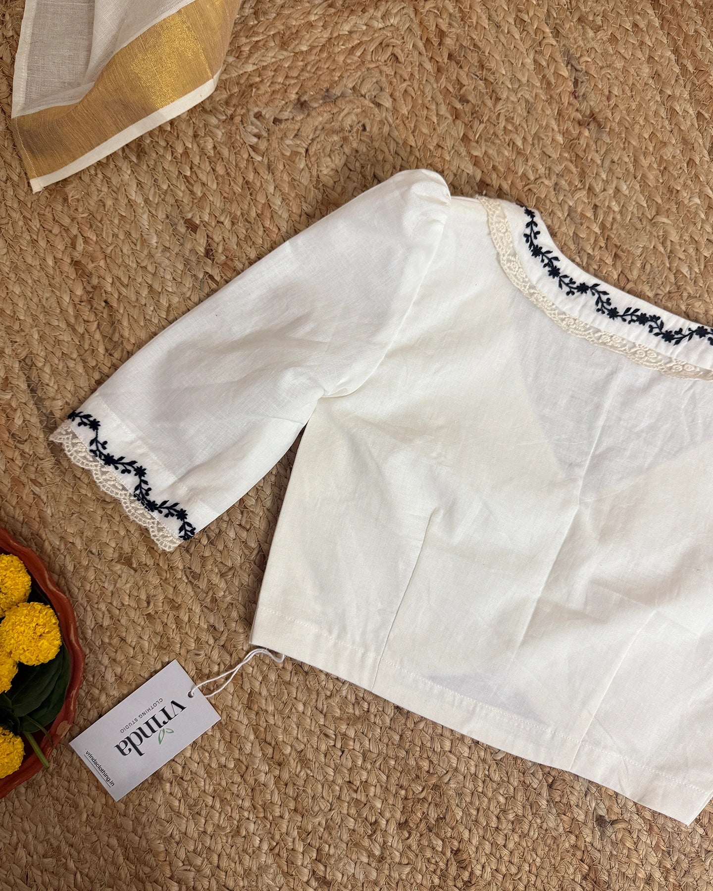 Charulatha Ivory Blouse