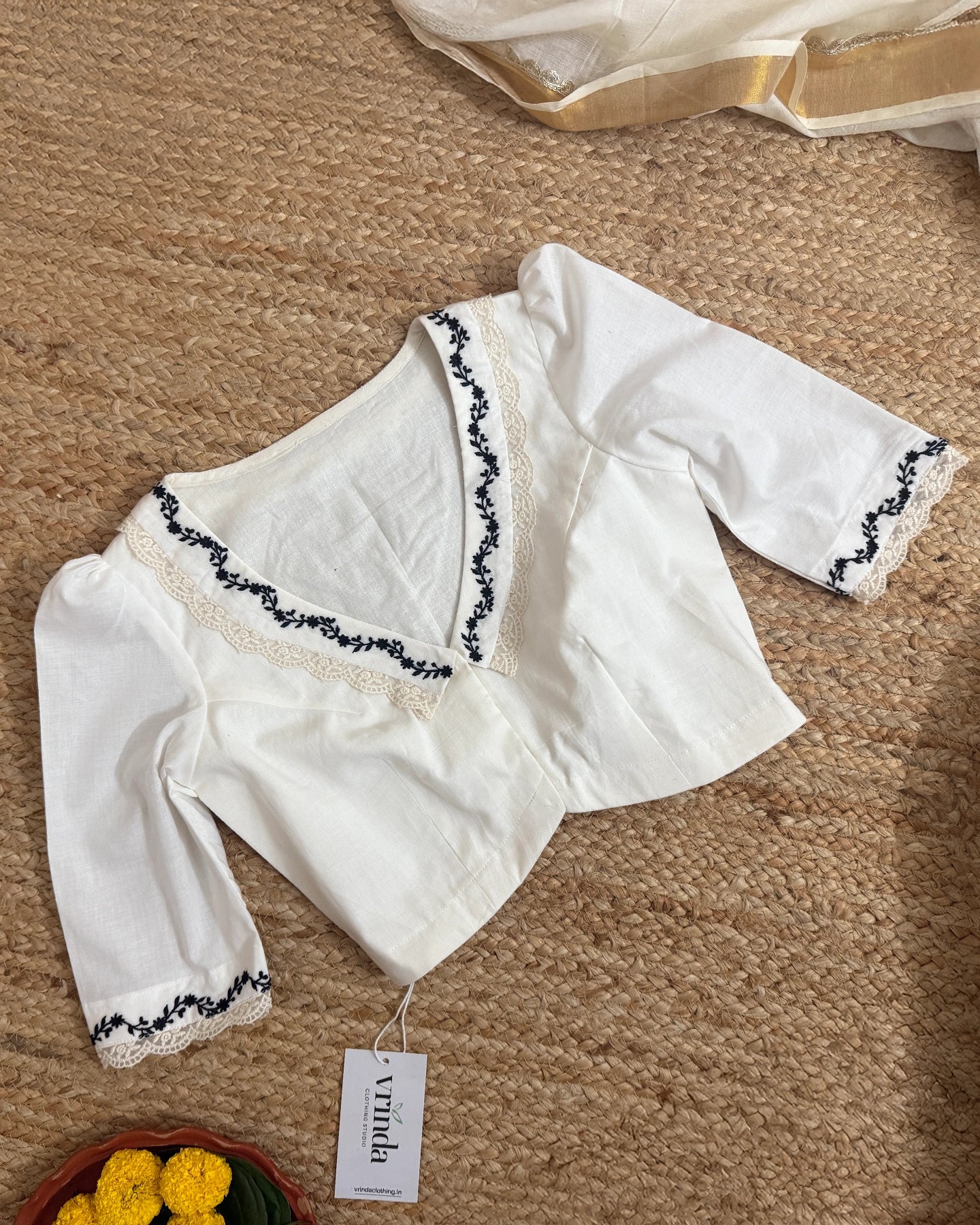 Charulatha Ivory Blouse
