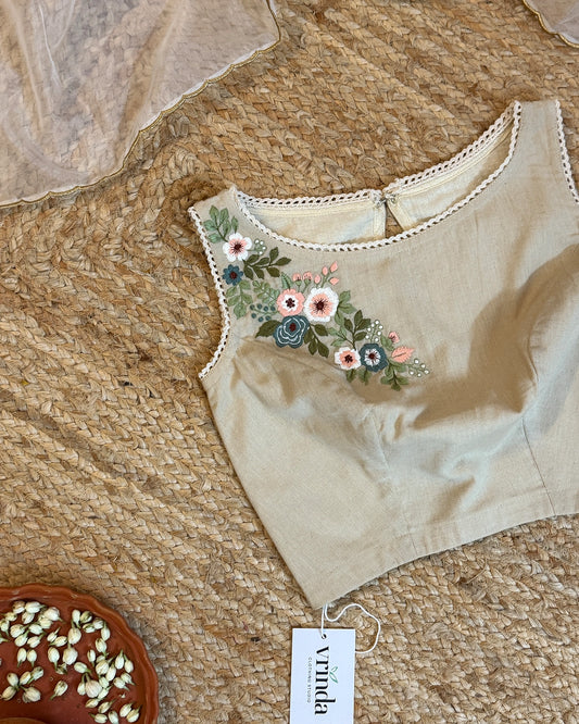 Country Fields Beige Blouse