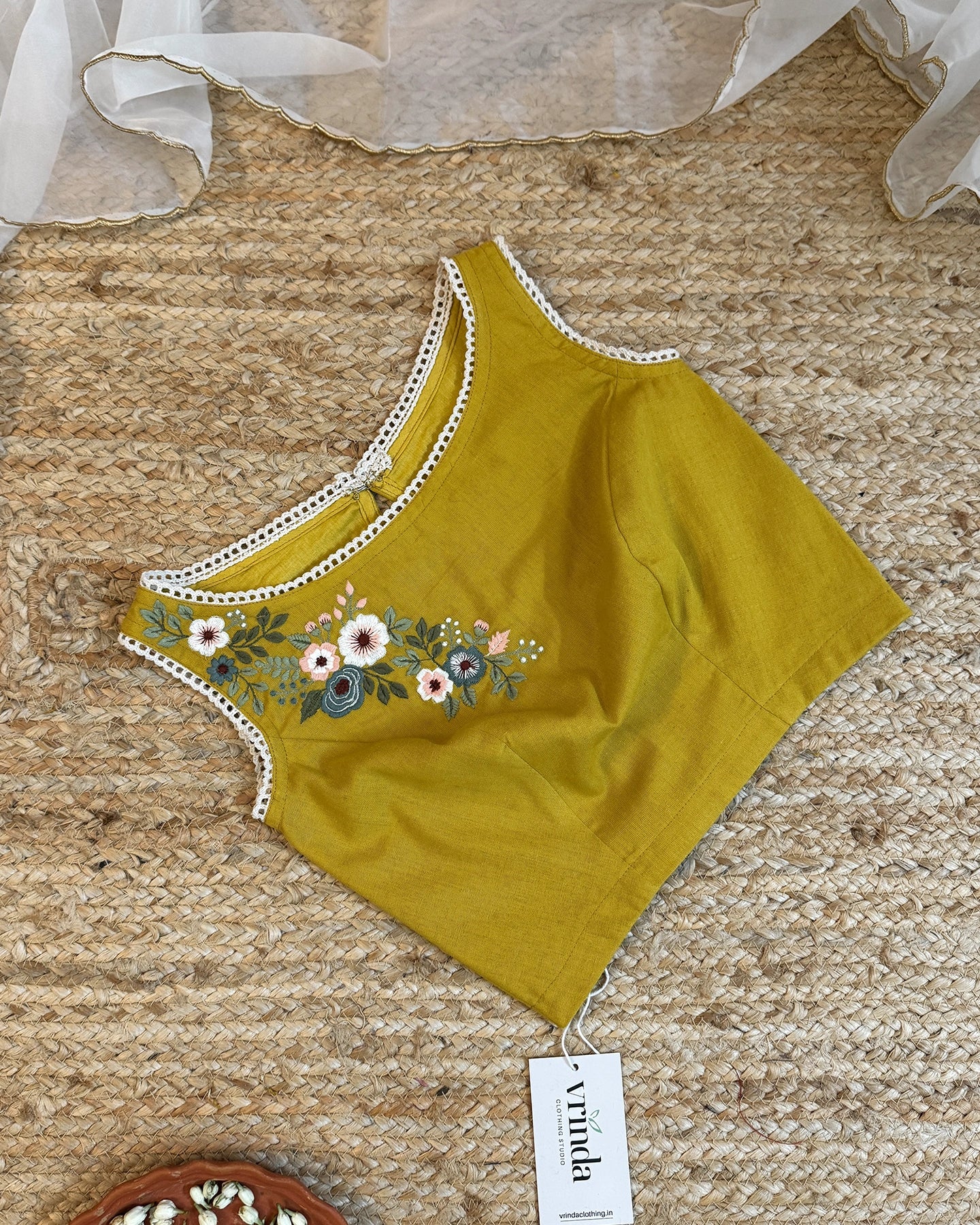 Country Fields Mustard Blouse