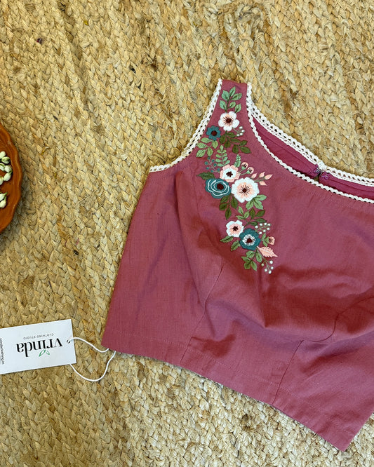 Country Fields Nude Pink Blouse
