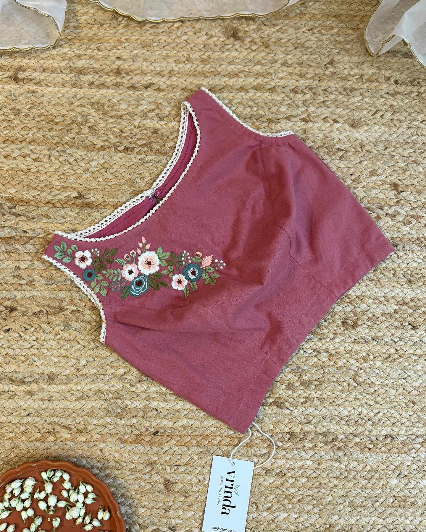 Country Fields Nude Pink Blouse