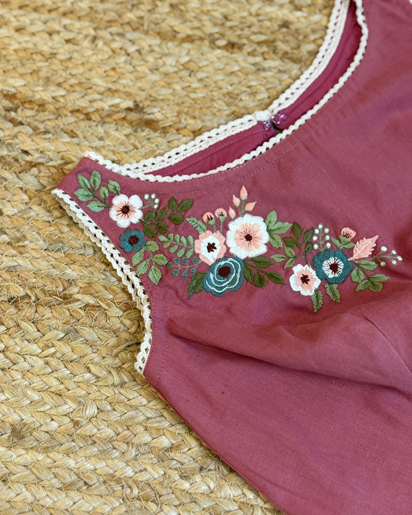 Country Fields Nude Pink Blouse