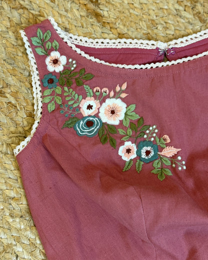 Country Fields Nude Pink Blouse