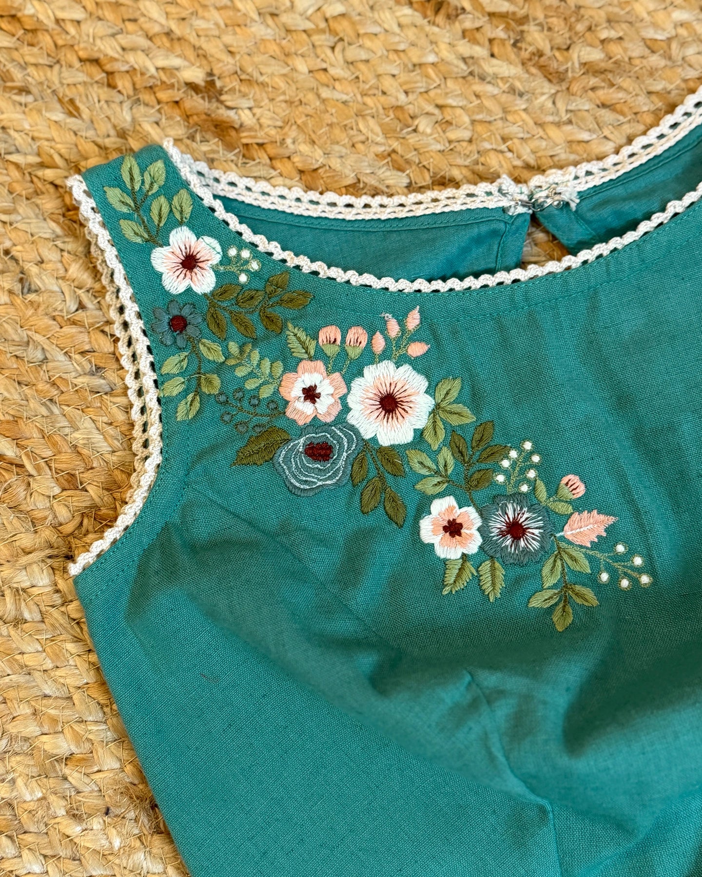 Country Fields Turquoise Blouse