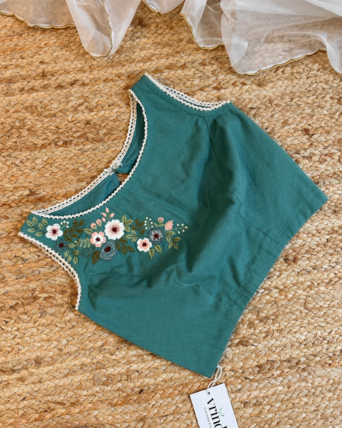 Country Fields Turquoise Blouse
