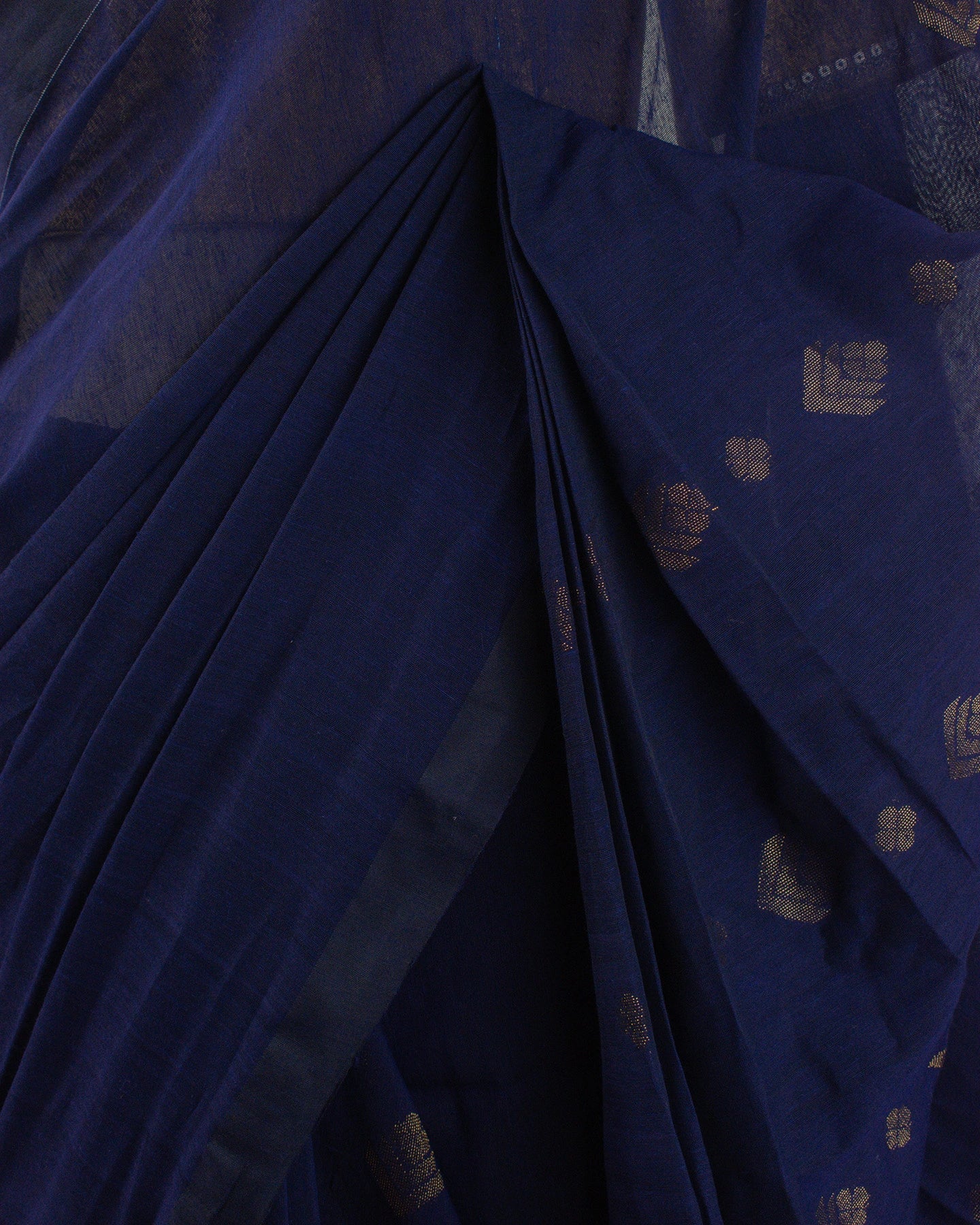 Dia Blue Handwoven Linen Saree