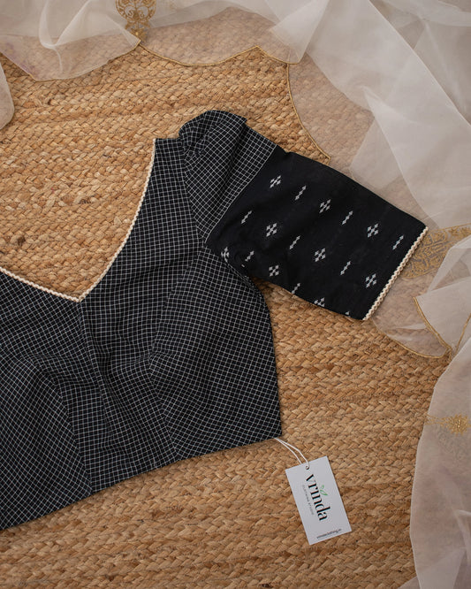 Black Diamond Checks Blouse
