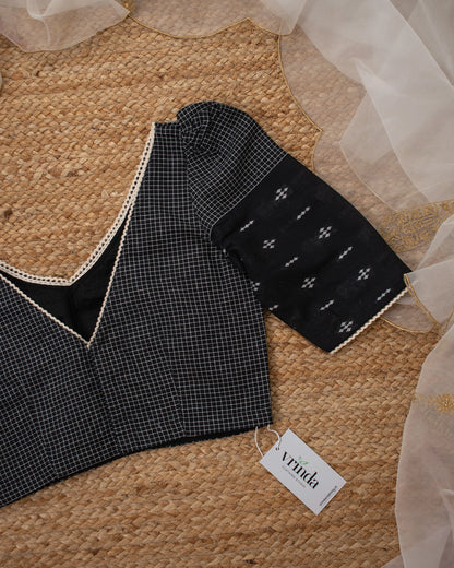 Black Diamond Checks Blouse