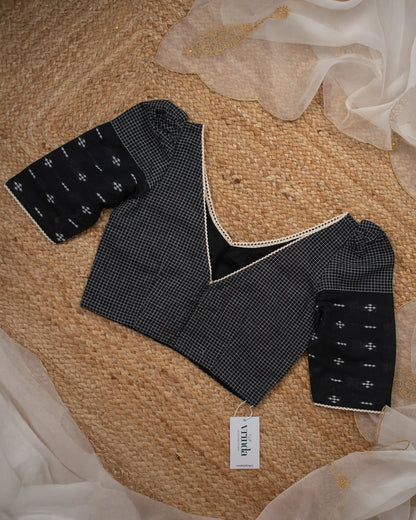 Black Diamond Checks Blouse