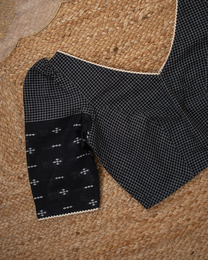 Black Diamond Checks Blouse