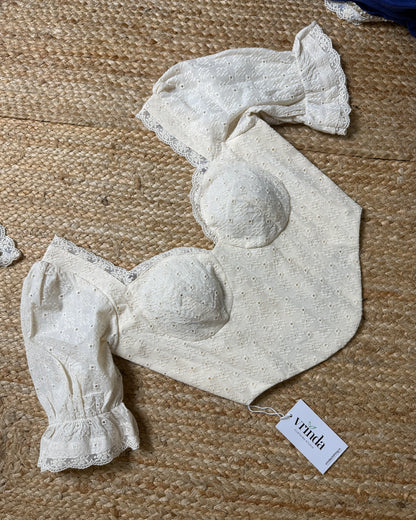 Elsie’s Embroidered Corset Blouse