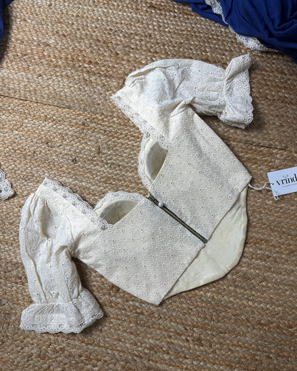 Elsie’s Embroidered Corset Blouse