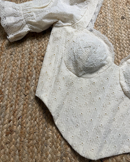 Elsie’s Embroidered Corset Blouse
