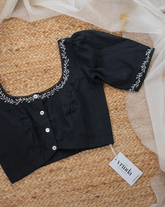 Elyna Black Blouse