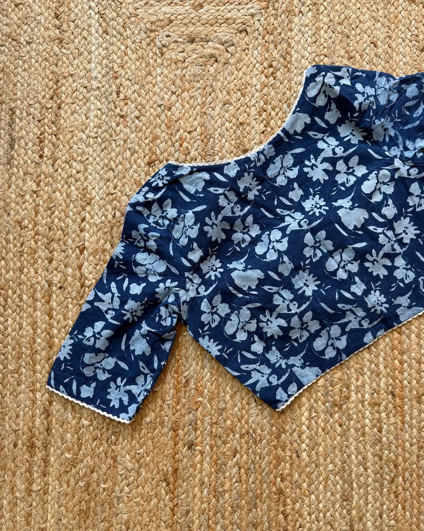 Indigo Flora Blouse